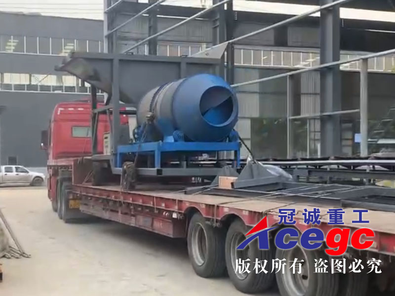 移动滚筒洗砂机厂家发货现场